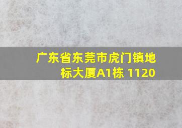 广东省东莞市虎门镇地标大厦A1栋 1120